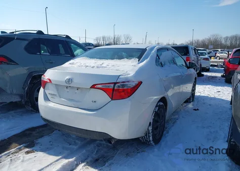 2014 Toyota Corolla Le z USA, uszkodzony, nr VIN 2T1BURHE2EC032642
